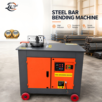 Cintreuse automatique de barres d'armature en acier inoxydable et acier au carbone GW25, machine à cintrer les étriers, moteur PLC, engrenage 4-26mm, pour la construction