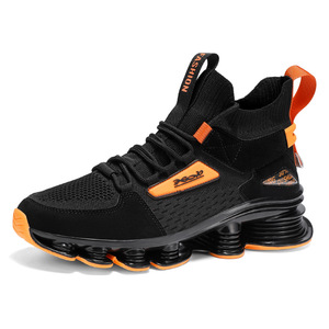 Chaussures de basketball montantes pour hommes, transfrontalières, à haute élasticité, avec excellente absorption des chocs et légèreté, idéales pour la course et le sport. - Product Image 4