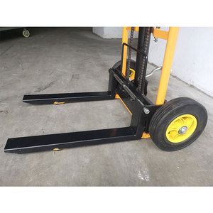 200Kg Ánh Sáng Trọng Lượng Thủy Lực Cầm Tay Xách Tay Nhãn Hiệu Nền <span class=keywords><strong>T</strong></span>ảng Stacker Ngã Ba Nâng Xe <span class=keywords><strong>T</strong></span>ải Nhà Điều Hành Công Việc - Product Image 2