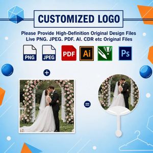 Promotional Gift Wholesale Custom Logo Plastic Mini for Business Advertisement Event <b>Hand</b> <b>Held</b> <b>Fan</b> Bulk - Product Image 2
