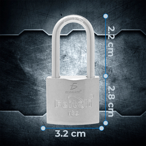 Candado de hierro Feiteli de 32 mm con grillete endurecido para seguridad de bicicletas - Product Image 3