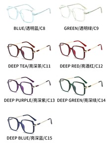 Venta al Por Mayor de Nuevas <span class=keywords><strong>Gafas</strong></span> de <span class=keywords><strong>Presbicia</strong></span> con Montura Óptica Grande Antiluz Azul y Logotipo Personalizado a la Moda para Hombres y Mujeres, 0.75 2.25 1.25 - Product Image 5