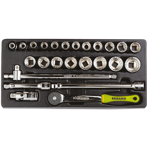 Fasano Socket <b>Set</b> 1/2 Inch Drive 21 <b>Pc</b> Automotive Repair Tool Kit - Product Image 2