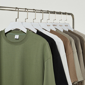 T-shirts pour hommes en maille de créateur, écologiques, imprimés sur mesure, grammage lourd, grandes tailles, style streetwear, motif lettres - Product Image 3