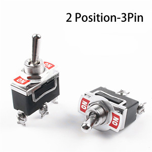 Interruttori a Levetta 15A 12MM a 2 Posizioni con 4 Terminali, Interruttore a Levetta Medio ON-OFF con Blocco e Ritorno Automatico - Product Image 3