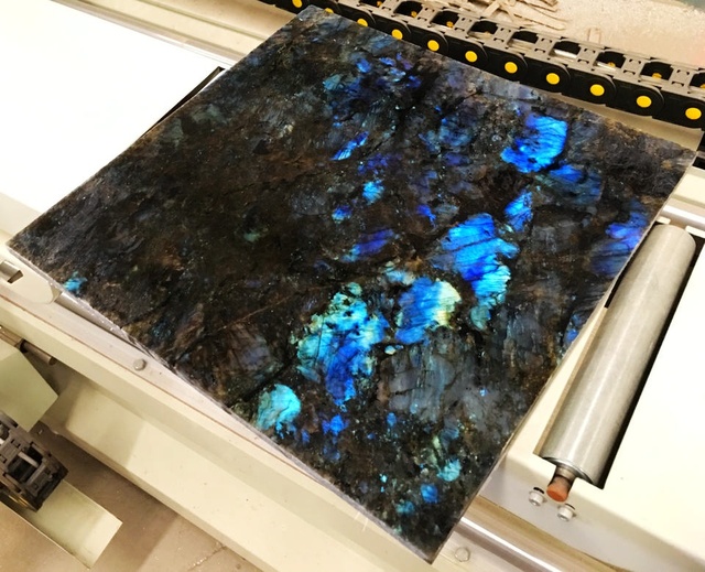 Luxury Brazilian Natural Granite Blue Jade Labradors Translucent Living Room Floor Tile Step Labradorite Blue Granite Tiles