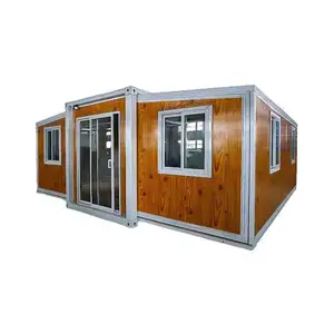 20/40 feet double-winged extension box / small house with bedroom, living room, kitchen and bathroom / container house