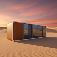 LDYZ Mobile Luxury Apple Cabin, maison conteneur CE moderne et respirante, structure en acier préfabriquée intégrée de 5,8 mètres carrés