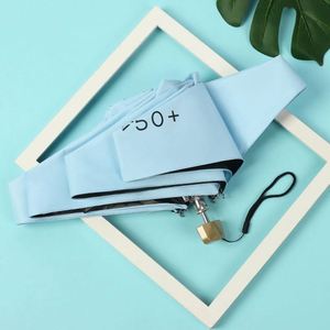 Parapluie promotionnel portable personnalisé, petit, protection UV, 5 plis, logo personnalisé, mini parapluie de poche avec logo - Product Image 1