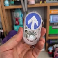 Porte-clés bouton de feux de circulation, accessoire sonore pour trottoir, à presser pour faire du bruit, porte-clés commémoratif amusant