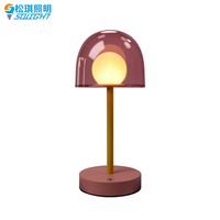 Lampe de table LED 2W moderne pour bureau et dortoir, sans fil, à commande tactile, fonction dimmable