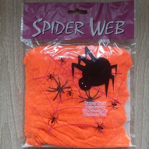 Telaraña de Halloween de Colores, 20g, Telaraña Elástica Colorida con Araña de Plástico, Decoración de Halloween para Interiores y Exteriores - Product Image 3