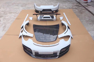 Kit de Carrocería para Porsche 991.1, Estilo GTRS Modificado, Parachoques de Fibra de Carbono, Faldones Laterales, Difusor, Alerón, Guardabarros, Capó - Product Image 2