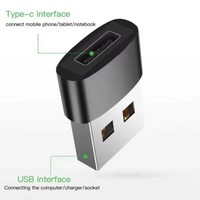 Adaptador USB-C a USB-A de 1 Pieza, Cargador Enchufable, Material ABS, Hecho en China, Molde Privado para iPhone, iPad, Redmi, Honor