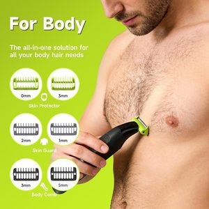 เครื่องโกนหนวดไฟฟ้าแบบหมุนได้ VS Wet & Dry สำหรับใบหน้า ลำตัว บริเวณขาหนีบ และบิกินี่ - กันน้ำ IPX6 ชาร์จไฟได้ - Product Image 3