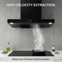 Hotte de cuisine murale noire de 600 mm, design en forme de T, en acier inoxydable, fournisseur de hottes de cuisine, cuisines à gaz en gros