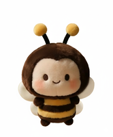 Peluche Abeille Personnalisée, Jouet Doux en Forme d'Abeille, Figurine d'Insecte en Peluche Personnalisable pour Cadeau Promotionnel, Jouet en Peluche