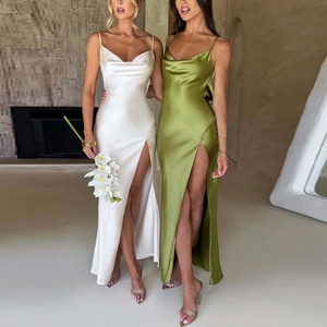 BR4264 <span class=keywords><strong>Elegante</strong></span> Vestido Largo para Mujer, Vestido Sexy sin Espalda, Vestido Ajustado para Fiesta de Noche, Vestido de Cintura Alta - Product Image 1