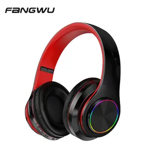 Top Quality Smartphone Wireless BT 5.0 RGB Blue Red Headset for Phone