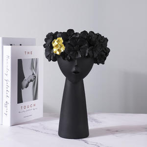 Statues En Gros Personnalisé Style Nordique Creative Lumière De Luxe Monroe Pot De Fleurs Figurine Résine Artisanat Décoration - Product Image 5