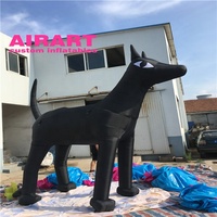 Chien gonflable géant, personnalisé et réaliste, à la mode
