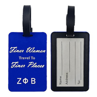 Étiquette de bagage en PVC souple motif dessin animé mignon avec logo personnalisé, étiquette en silicone de style carte d'embarquement de luxe et tendance, motif lettres doux
