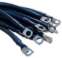 Par de Cables de Batería Rojos y Negros Personalizables, Juego de Cables de Conexión para Inversor BESS, Almacenamiento de Energía Solar, Interconexión