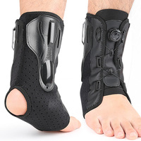 Attelle de cheville respirante à compression réglable avec support d'inversion/éversion, conception de type attelle, pour le badminton, usage adulte