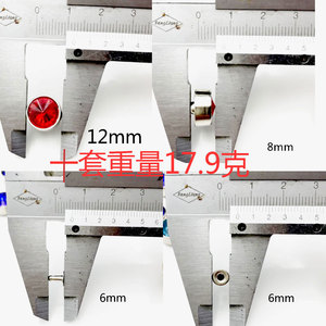 BDRAY Rivets en alliage avec strass à double capuchon 10 mm pour vêtements et jeans, clous décoratifs durables de style classique - Product Image 2
