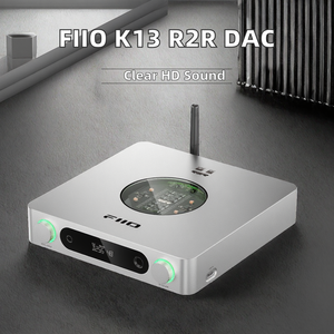 FiiO K13 R2R DAC de Escritorio de 2.0 Canales y Amplificador de Auriculares de Alta Fidelidad, DAC de 24 Bits, Metálico, Potente Salida de 2400mW, Transmisión LDAC - Product Image 2