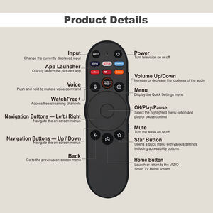 XRT270 Huayu รีโมทคอนโทรลทดแทนเสียงสำหรับ VIZIO สมาร์ททีวี LED lecd 4K - Product Image 6