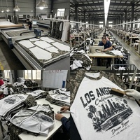 T-shirt à manches longues col rond pour homme, avec empiècements camouflage, coupe raglan, personnalisable, impression Los Angeles, style vintage, streetwear décontracté, directement de l'usine