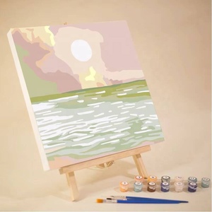 ชุดระบายสีตามตัวเลข Sunset Night Sky Valley สำหรับผู้ใหญ่และเด็ก ปรับแต่งได้ พร้อมกรอบ - Product Image 2