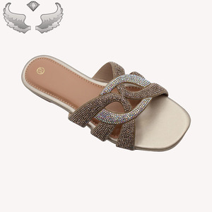 Sandalias de Mujer Elegantes y Brillantes de Alta Calidad, Especialistas en OEM/ODM, Sandalias con Logotipo Personalizado, Empaque con Pedrería - Product Image 5