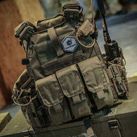 Emersongear Vente en gros Gilet tactique M4 léger en nylon Cordura 500D, porte-plaques de combat, compatible Molle