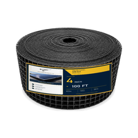 Grillage en acier galvanisé noir recouvert de PVC pour panneaux solaires, maille de 1/2 pouce, protection anti-oiseaux et anti-écureuils pour câblage de panneaux solaires