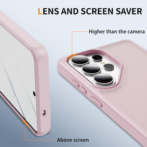 Coque de téléphone antichoc semi-transparente givrée avec protection d'<span class=keywords><strong>écran</strong></span> de caméra surélevée, bords souples pour Samsung Galaxy S26 Ultra - Product Image 2