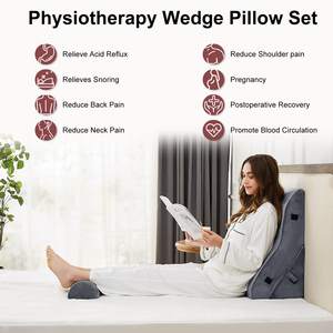 Nouveaux produits 3 pièces ensemble d'oreillers compensés lit orthopédique de luxe en mousse à mémoire oreillers compensés pour tête de lit - Product Image 4