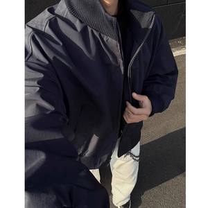 <span class=keywords><strong>Chaqueta</strong></span> Bomber Personalizada para Hombre, Estilo Béisbol Americano, Corte Ajustado, Cuello Alto, Cierre de Cremallera, 100% Poliéster - Product Image 2