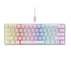 Teclado Mecánico Profesional para Juegos, 61 Teclas, Mini, USB, RGB, Anti-Ghosting, para PC, Hogar y Oficina, Material ABS Resistente - Product Image 1