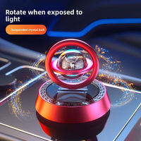 Diffuseur d'arômes solaire rotatif en alliage massif de luxe moderne pour voiture, purificateur d'air portable pour véhicules