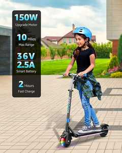 Gyroor EE. UU. UE Venta al por mayor 5,5 pulgadas neumático eléctrico niños 2 ruedas Scooters para niños eléctrico ajustable E Scooter - Product Image 4