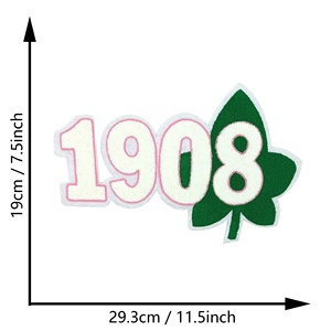 Sorority <span class=keywords><strong>aka</strong></span> các bản vá lỗi Đại học sorority cảm thấy Chenille thêu sắt trên lớn các bản vá lỗi - Product Image 4