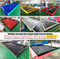 Tapis de lavage de voiture gonflable en PVC portable de haute qualité, tapis de sol de garage, tapis de lavage de voiture, tapis d'eau