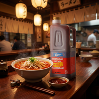 Base de ramen végétarien Jigoku à marque privée, OEM, bouillon de ramen japonais épicé à base de plantes