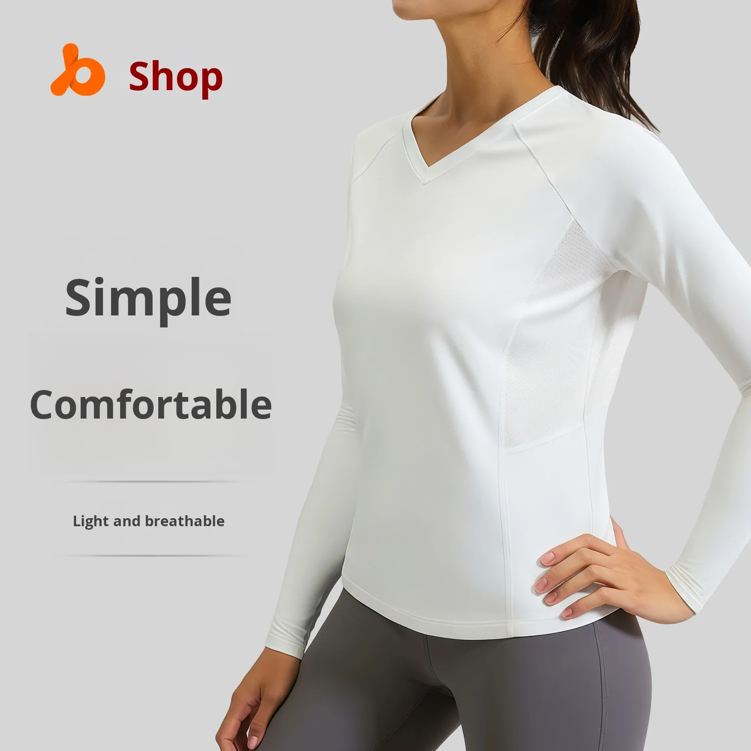 2025 OEM LOGO Women's Slim Fit Long Sleeve Yoga Top High Elastic T-Shirt with Front Logo Mesh Breathable Running Sports Wear