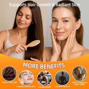 Suplemento de Gomas de Óleo de Semente de Abóbora com Biotina, Saw <span class=keywords><strong>Palmetto</strong></span> <span class=keywords><strong>e</strong></span> Ashwagandha para Crescimento Capilar <span class=keywords><strong>e</strong></span> Pele Jovem - Product Image 2