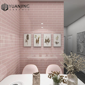 Azulejos de pared pintados a mano de 3 "X 6" Backsplash Cocina Baño Azulejos de porcelana súper blancos pintados a mano - Product Image 5