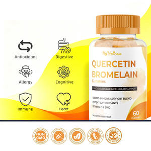 Label pribadi Vegan <span class=keywords><strong>Quercetin</strong></span> <span class=keywords><strong>Bromelain</strong></span> Gummies seng Elderberry Again Boostokra - Product Image 4