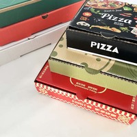 Boîte à pizza écologique de 16 pouces, boîte à pizza en kraft ondulé durable et jetable, emballage alimentaire personnalisé imprimé